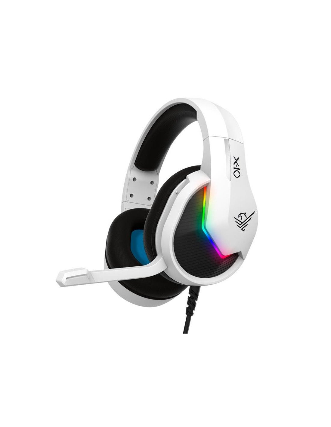 AURICULARES + MICROFONO PHOENIX X-IO GAMING RGB WHITE
