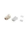 Equip 121176 conector RJ-45 Transparente, Blanco