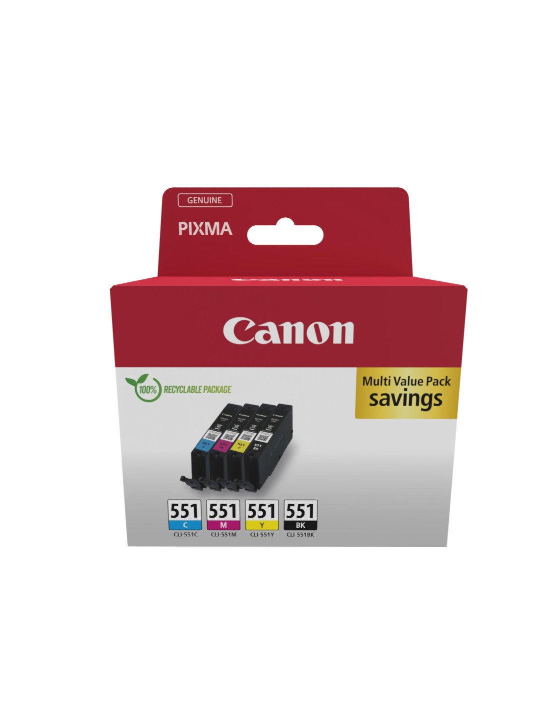 Canon 6509B016 cartucho de tinta 4 pieza(s) Original Negro, Cian, Magenta, Amarillo