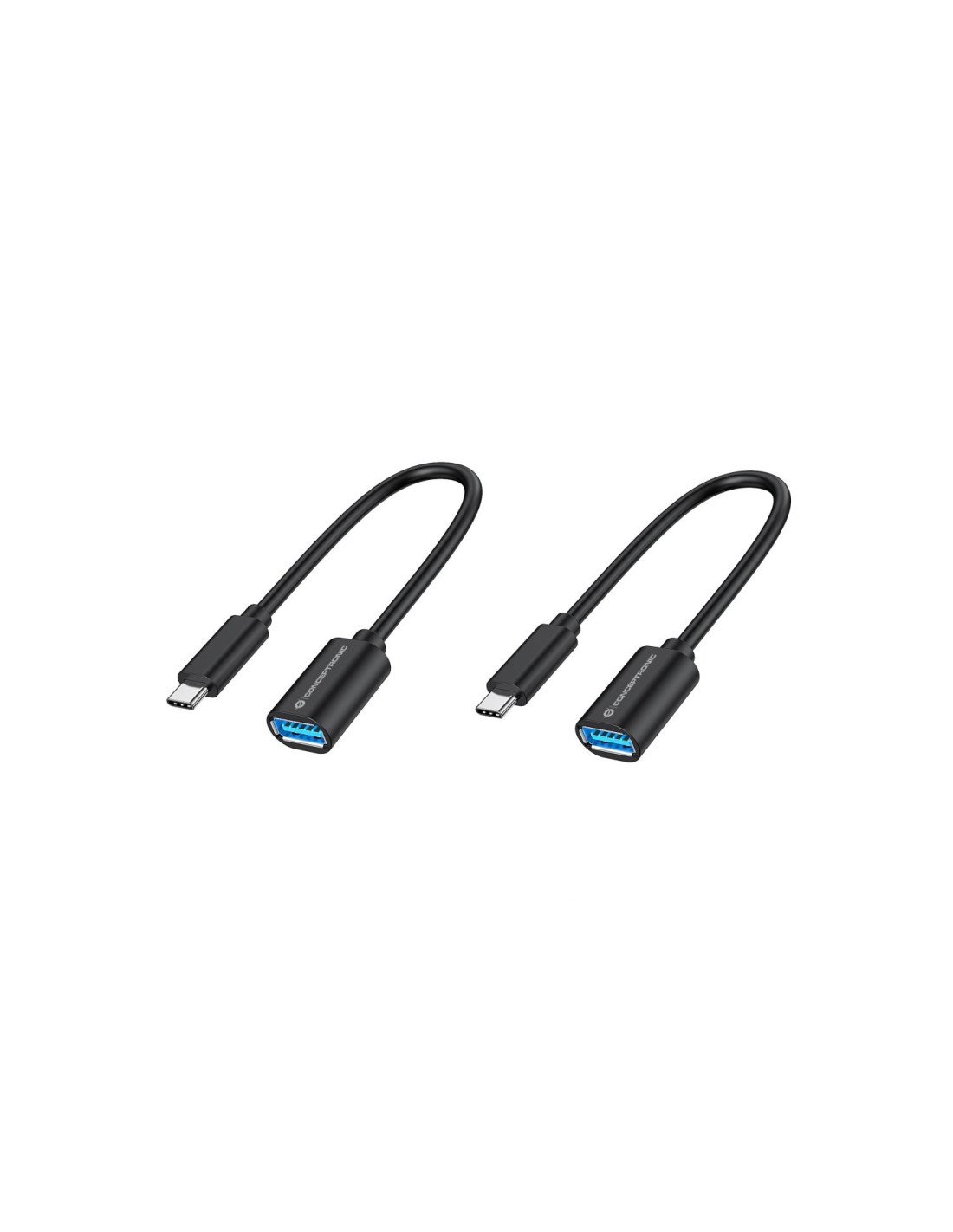 Conceptronic ABBY11B cable USB 0,2 m USB 3.2 Gen 1 (3.1 Gen 1) USB C USB A Negro