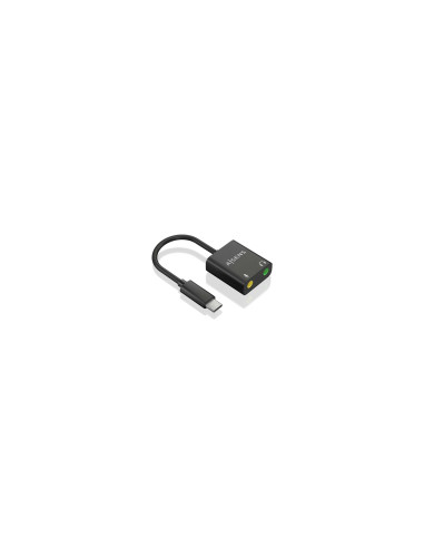 AISENS Conversor USB-C a Audio 48KHz, USB-C/M-2xJack 3.5/H, Negro, 10