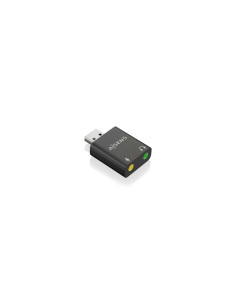 AISENS Conversor USB-A a Audio 48KHz, USB-A/M-2xJack 3.5/H, Negro 2
