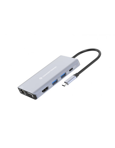 Conceptronic DONN20G Alámbrico USB 3.2 Gen 1 (3.1 Gen 1) Type-C Gris