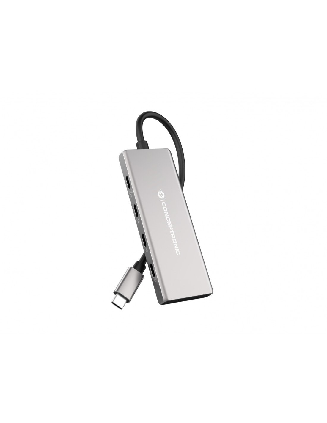 Conceptronic HUBBIES17G hub de interfaz USB 3.2 Gen 2 (3.1 Gen 2) Type-C 10000 Mbit/s Gris