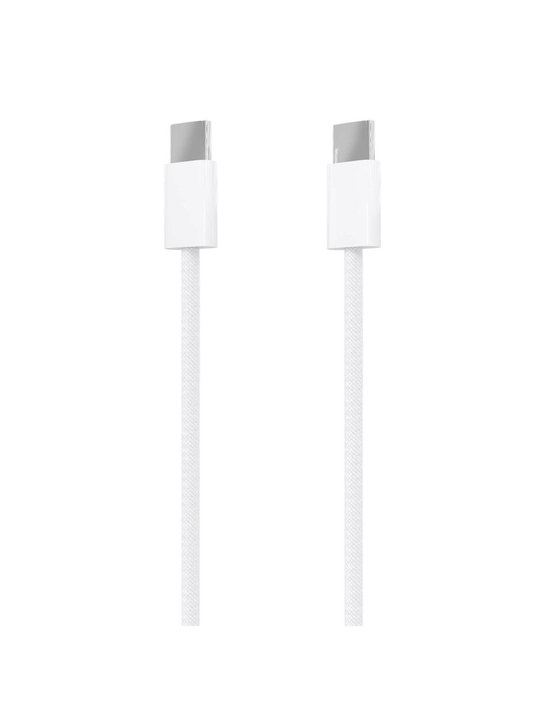 AISENS Cable USB 2.0 3A 60W Apple, tipo USB-C/M-USB-C/M, Blanco, 2.0m