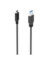 AISENS Cable USB 3.1 Gen2 10Gbps 3A, Tipo USB-C/M-A/M, Negro, 2.0m