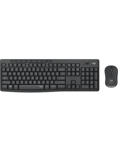 Logitech MK295 Silent Wireless Combo teclado Ratón incluido Oficina USB QWERTZ Alemán Grafito