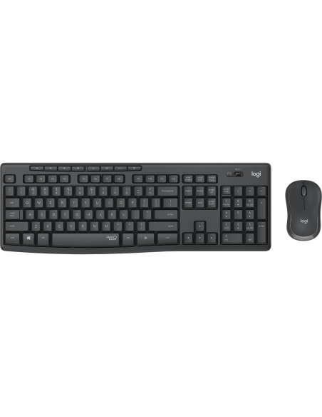 Logitech MK295 Silent Wireless Combo teclado Ratón incluido Oficina USB QWERTZ Alemán Grafito