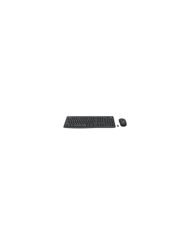 Logitech MK295 Silent Wireless Combo teclado Ratón incluido Oficina USB QWERTZ Alemán Grafito