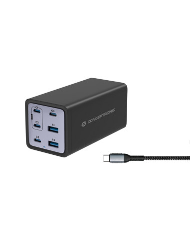 Conceptronic OZUL06BE cargador de dispositivo móvil Universal Negro