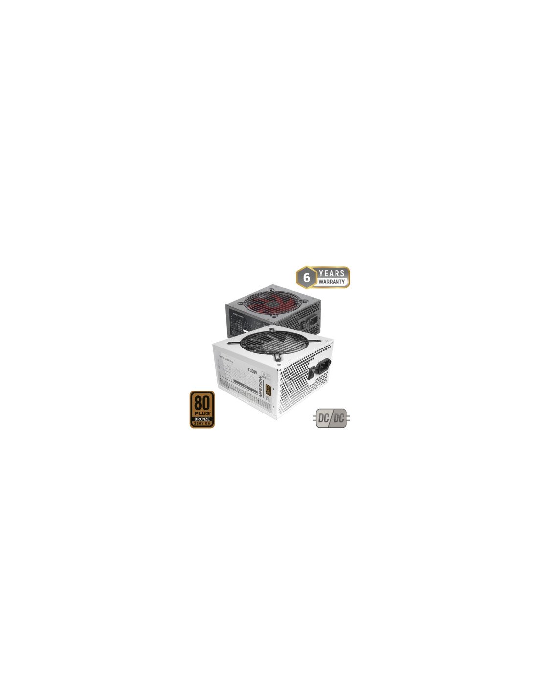 Mars Gaming MPB750 unidad de fuente de alimentación 750 W 20+4 pin ATX ATX Blanco