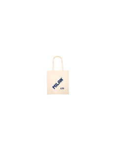 Milan Serie 1918 Tote Bag Bolsa de Tela - Tama?o 50x38x41cm - Asa Larga 27cm - Tejido 'ripstop' - Color Beige