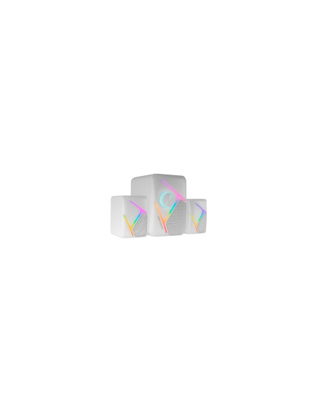 Mars Gaming MS-H21, Altavoces Gaming RGB 2.1 y Subwoofer 35W, Sistema