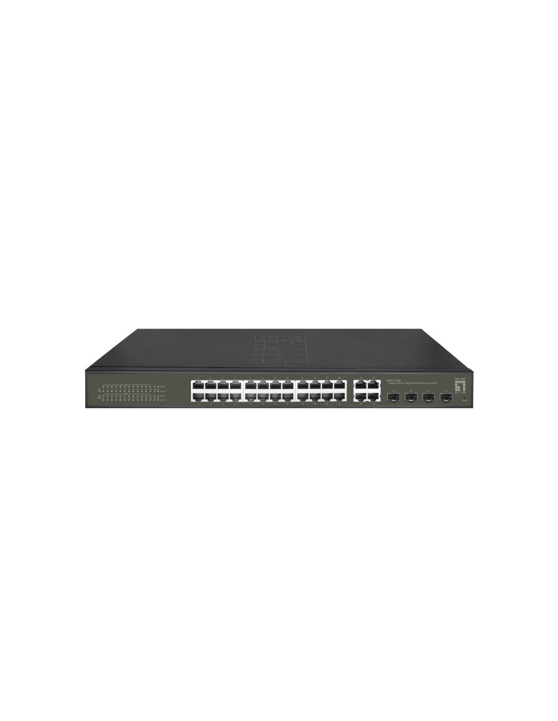 LevelOne GES-2128P switch Gestionado L2 Gigabit Ethernet (10/100/1000) Energía sobre Ethernet (PoE) Negro