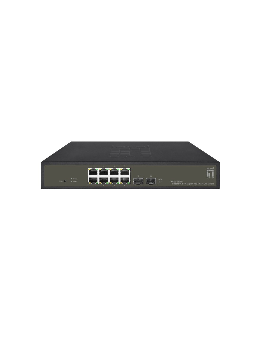 LevelOne GES-2110P switch Gestionado L2 Gigabit Ethernet (10/100/1000) Energía sobre Ethernet (PoE) Negro