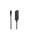 AISENS Cable USB 3.2 Gen1x1 prolongador con Amplificador, USB-C/M-USB-C/H, Negro, 5.0m