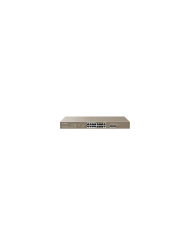 IP-COM Networks G1118P-16-250W switch No administrado Gigabit Ethernet (10/100/1000) Energía sobre Ethernet (PoE) Marrón
