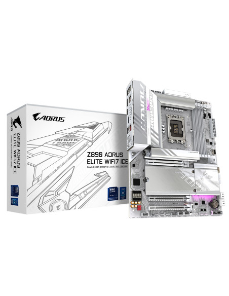 GIGABYTE Placa base Z890 AORUS ELITE WIFI7 ICE - Compatible con CPUs