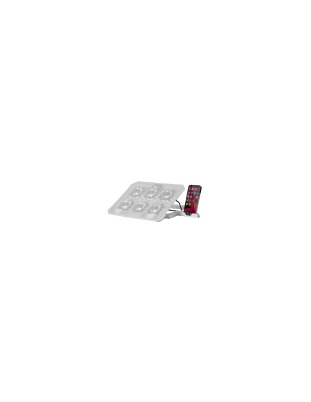 Mars Gaming MNBC23, Base Refrigeradora y Stand 16”, 6 Ventiladores