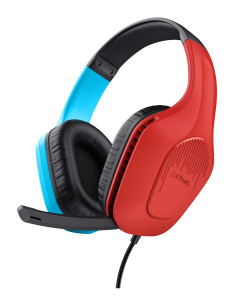 Trust GXT 416S Zirox Auriculares Alámbrico Diadema Juego Negro, Cian,
