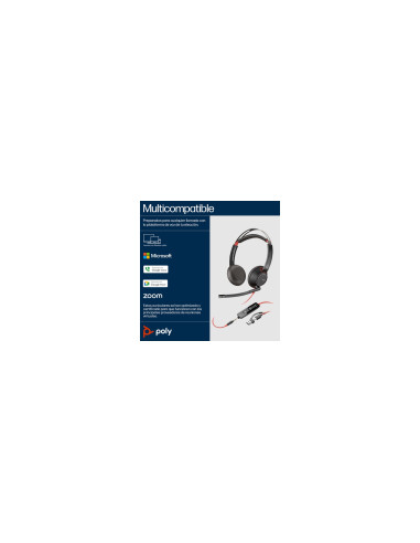 HP Poly Auriculares Poly Blackwire 5220 estéreo USB-C + conector de