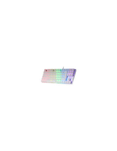 Mars Gaming MK80 Blanco, Teclado Gaming Mecánico TKL FRGB,