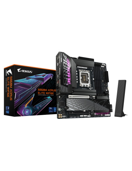 GIGABYTE B860M AORUS ELITE WIFI6E Placa base - CPUs Intel Core Ultra,