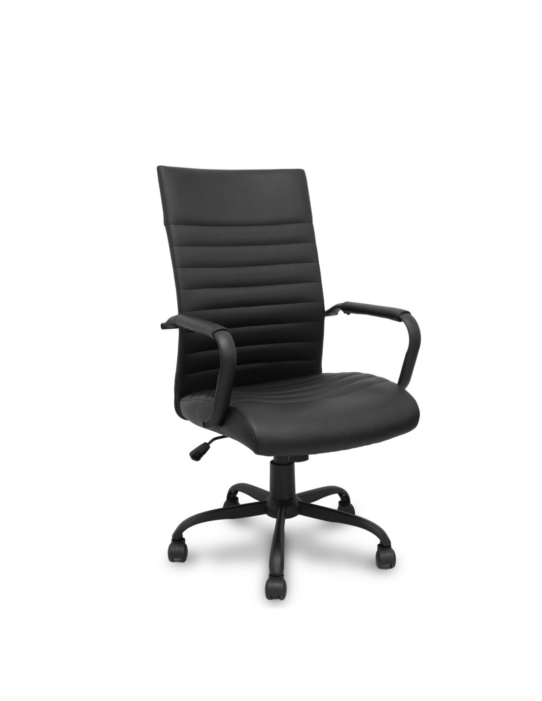 Piqueras y Crespo Sillón Opti527 basculante similpiel negro base metálica negra