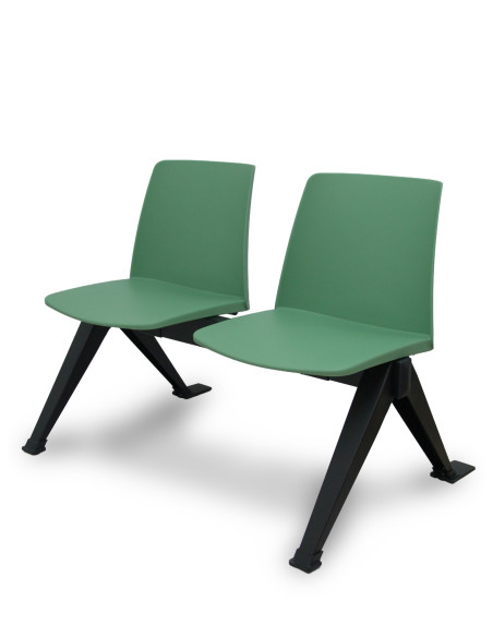Piqueras y Crespo Bancada 2 puestos Orgaz PVC verde.