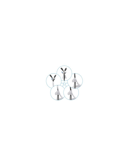 AISENS A151-0918 organizador de cables Universal Pasacables Blanco 1