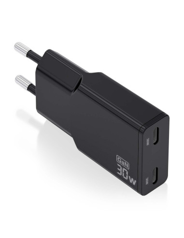 AISENS ASCH-30W2P049-BK cargador de dispositivo móvil Cámara digital,