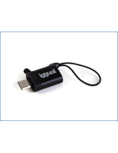 iggual Adaptador USB OTG tipo C a USB-A 3.1 negro