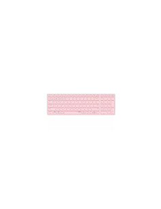 Rapoo E9700M teclado Oficina RF Wireless + Bluetooth QWERTY Portugues Rosa