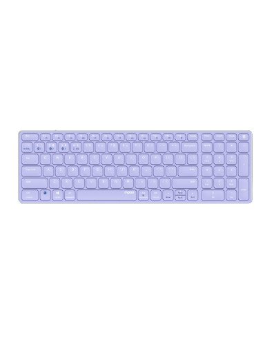 Rapoo E9700M teclado Oficina RF Wireless + Bluetooth QWERTY Inglés internacional Púrpura