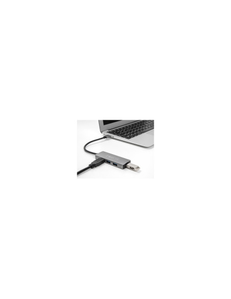 DeLOCK Concentrador USB 5 Gbps de 4 puertos con conector USB Tipo-A - Puertos USB Tipo-A en el lateral