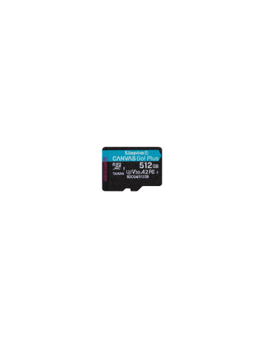 Kingston Technology Tarjeta microSDXC Canvas Go Plus Gen4 de 512 GB,