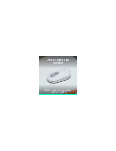Logitech POP Mouse, ratón inalámbrico Bluetooth compacto y portátil