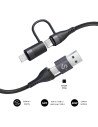 SUBBLIM CABLE TOP 4IN1 60W C-C-L-A 1m