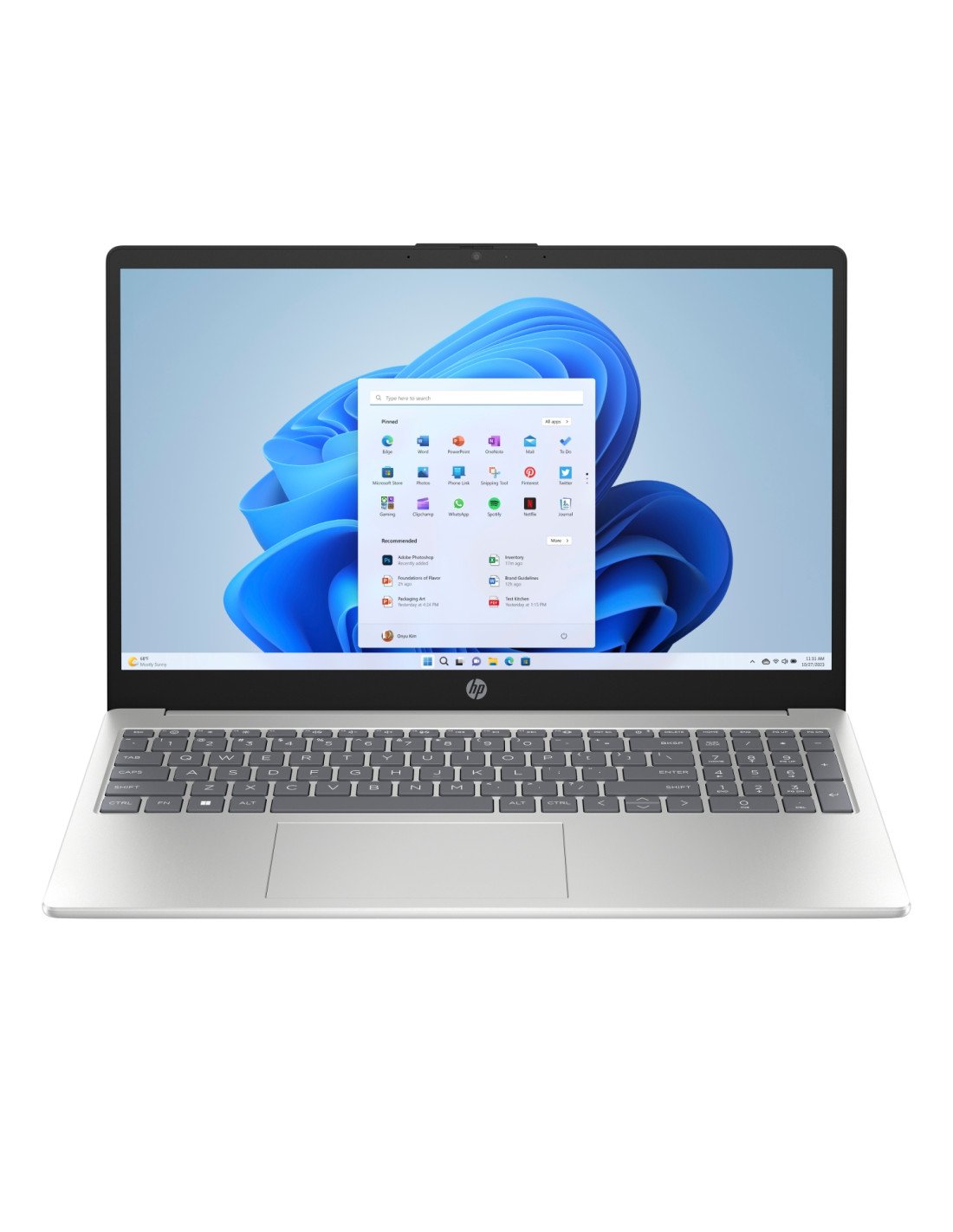 HP 15-fc0112ns AMD Ryzen™ 7 7730U Portátil 39,6 cm (15.6") Full HD 8 GB DDR4-SDRAM 512 GB SSD Wi-Fi 6 (802.11ax) FreeDOS Plata