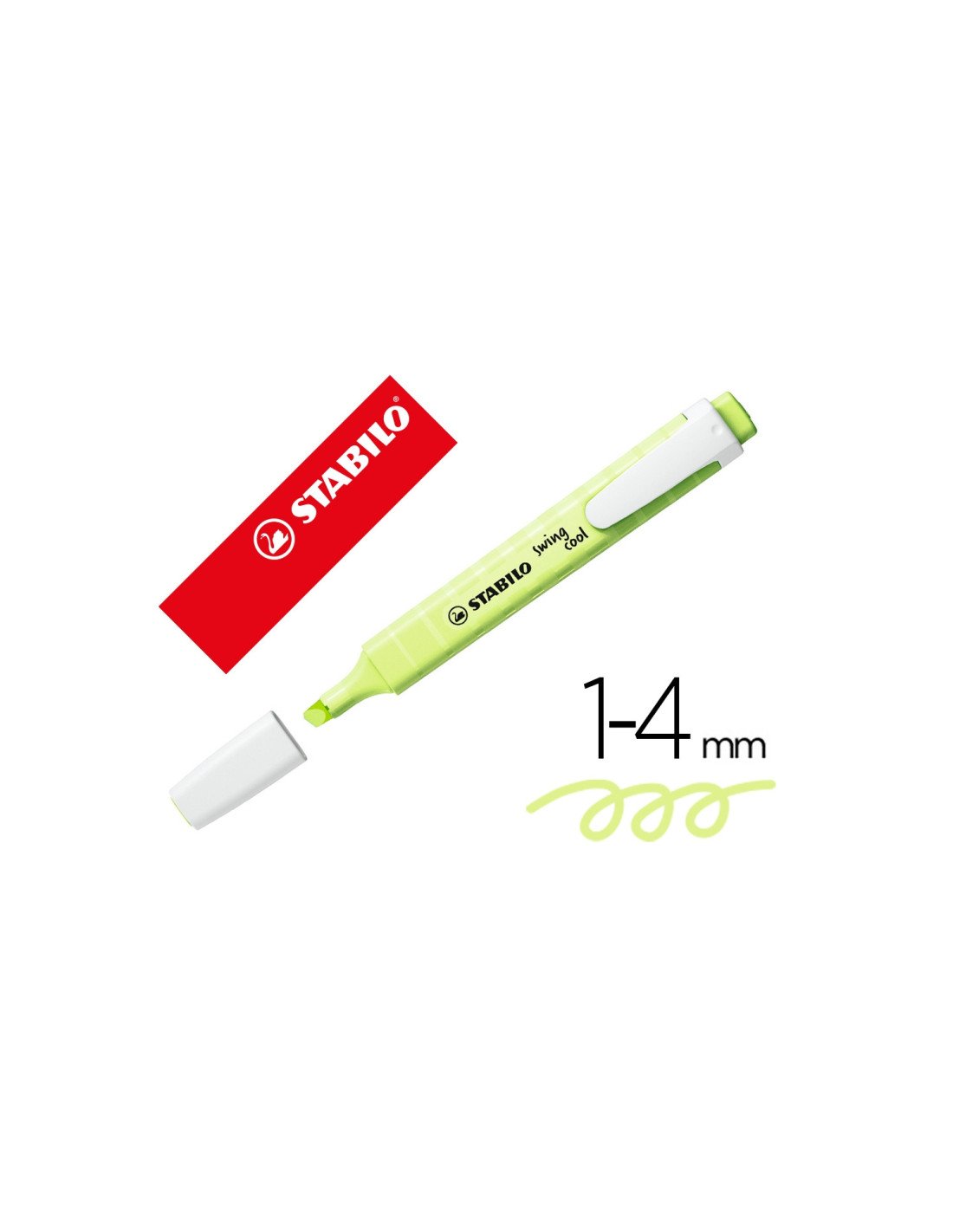 STABILO swing cool Pastel marcador 10 pieza(s) Punta de cincel Amarillo