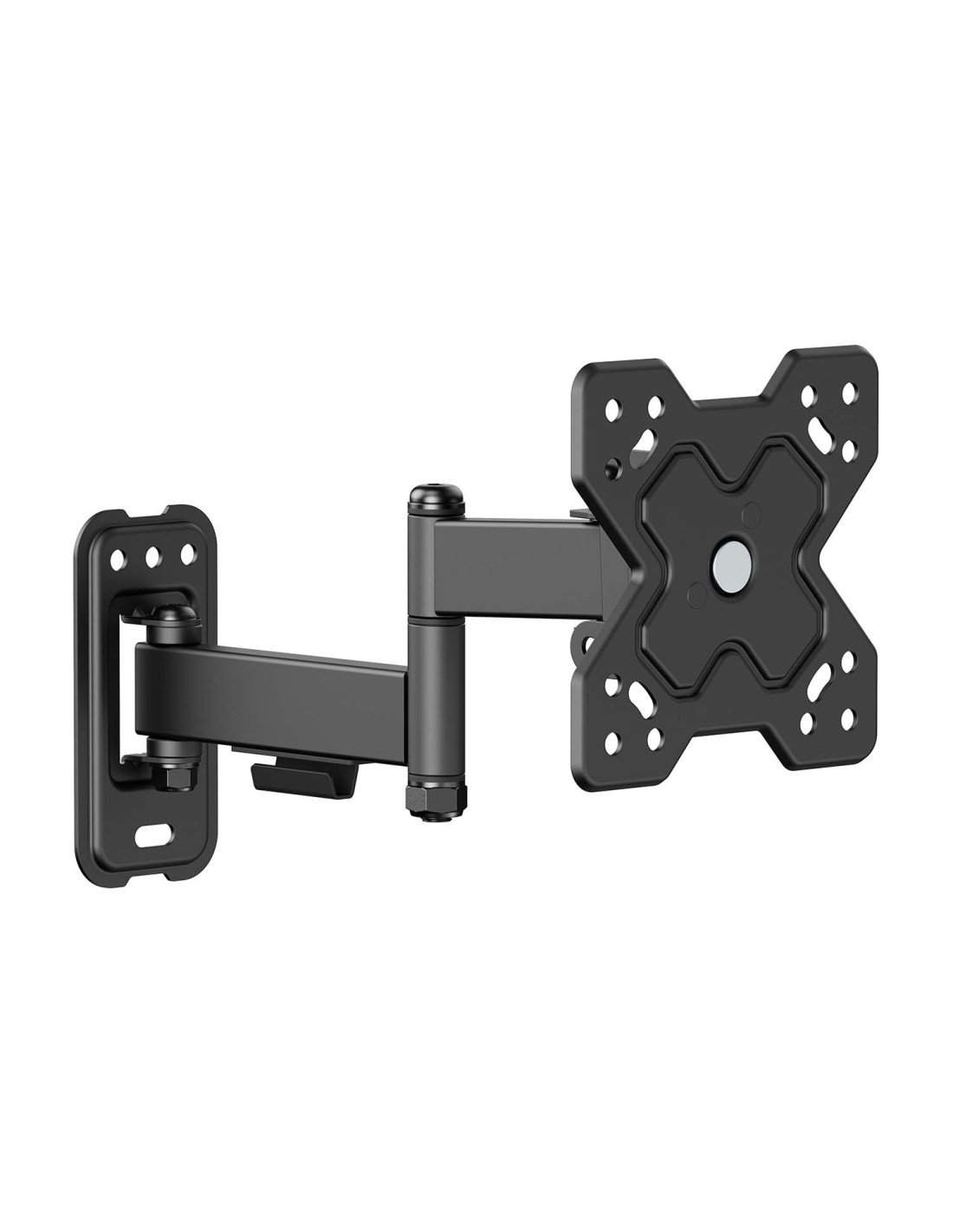 AISENS Soporte Eco Giratorio, Inclinable y Nivelable para Monitor/TV 20kg (3 Pivotes) de 13"-32", Negro