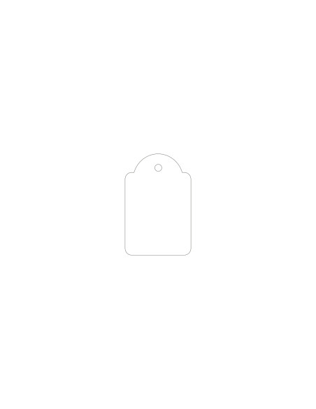 APLI 00391 etiqueta sin adhesivo 500 pieza(s) Blanco Rectángulo