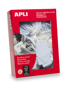 APLI 00392 etiqueta sin adhesivo 500 pieza(s) Blanco Rectángulo