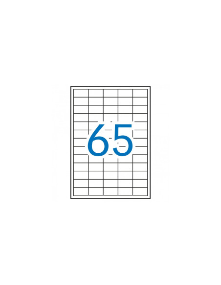 APLI 03052 etiqueta autoadhesiva Plaza Desmontable Blanco 100 pieza(s)