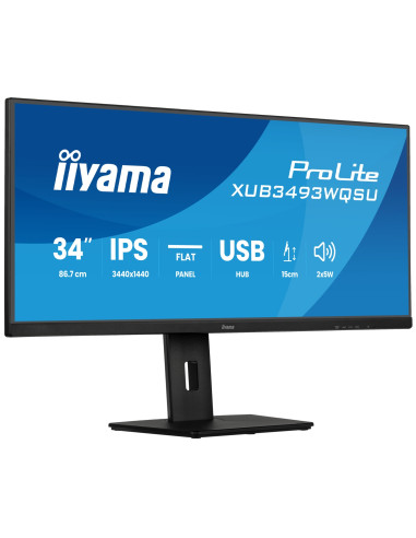 iiyama ProLite XUB3493WQSU-B6 pantalla para PC 86,4 cm (34") 3440 x