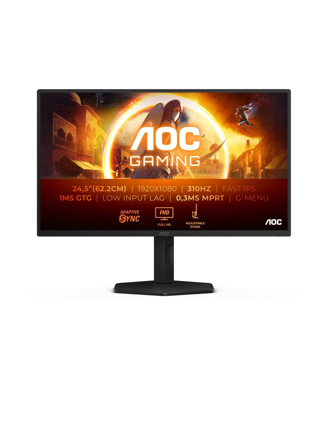 AOC G4 25G4SXU pantalla para PC 62,2 cm (24.5") 1920 x 1080 Pixeles Full HD LED Negro, Gris
