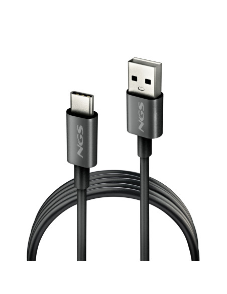 NGS ZYRO-AC cable USB USB 2.0 1 m USB A USB C 0,48 Gbit/s Negro