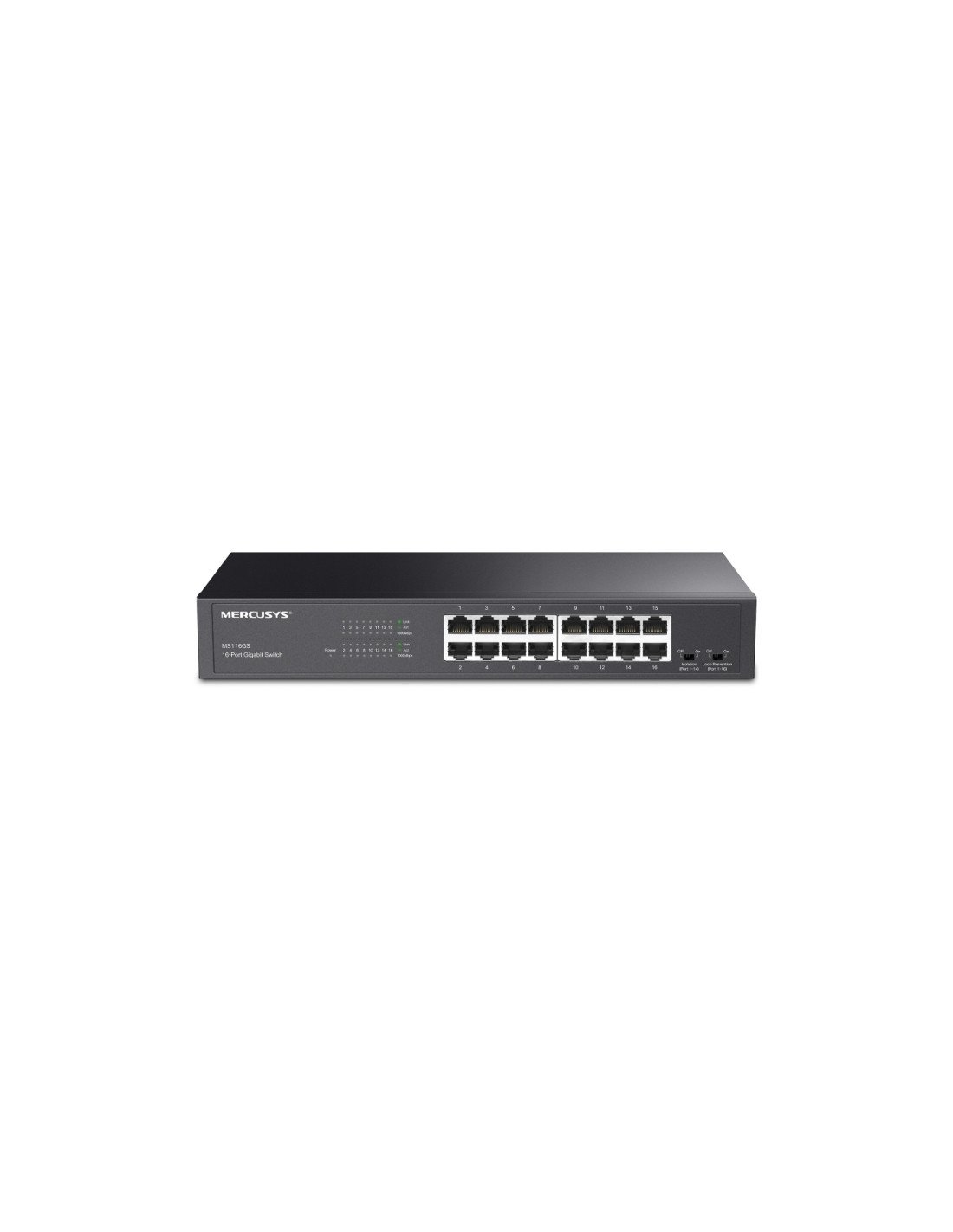 Mercusys MS116GS switch Gigabit Ethernet (10/100/1000) Negro
