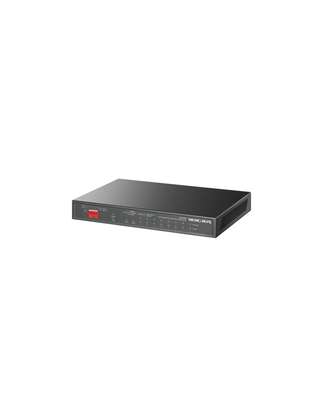 Mercusys MS110GMP switch Gigabit Ethernet (10/100/1000) Energía sobre Ethernet (PoE) Negro