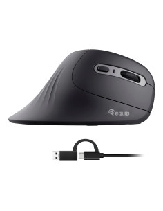 Equip 245119 ratón Universal mano derecha USB Type-A + USB Type-C